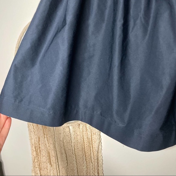 🌼5/$25🌼 ZARA Full Black A Line Skirt Womens Medium Gathered Waist - Picture 4 of 10